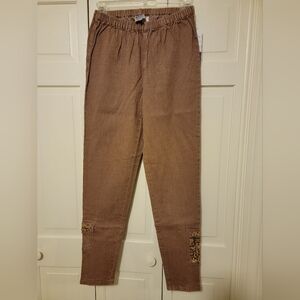 DG2 By Diane Gilman Brown Casual Pants Size MT NWT